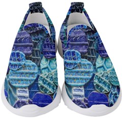 Wallpaper Design Pattern Kids  Slip On Sneakers by artworkshop