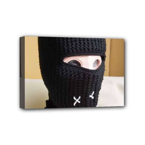 Ski Mask  Mini Canvas 6  X 4  (stretched) by Holyville