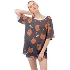 Bears! Oversized Chiffon Top