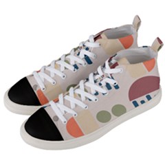 Art Background Abstract Design Men s Mid-top Canvas Sneakers