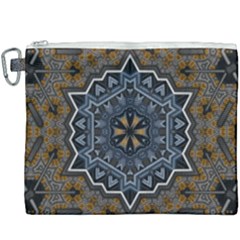 Rosette Mandala Ornament Wallpaper Canvas Cosmetic Bag (xxxl)