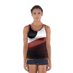 Abstract T- Shirt Fire Desert T- Shirt Sport Tank Top  by maxcute