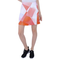 Abstract T- Shirt Peach Geometric Chess Colorful Pattern T- Shirt Tennis Skirt by maxcute