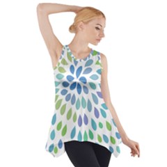 Abstract T- Shirt Rapoline T- Shirt Side Drop Tank Tunic by maxcute