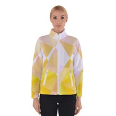 Abstract T- Shirt Yellow Chess Cell Abstract Pattern T- Shirt Women s Bomber Jacket