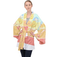 Bird Lover T- Shirtbird T- Shirt (34) Long Sleeve Velvet Kimono  by maxcute