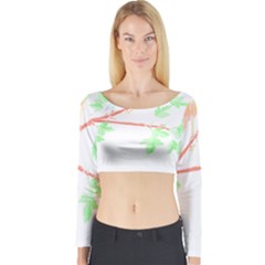 Bird Lover T- Shirtbird T- Shirt (4) Long Sleeve Crop Top