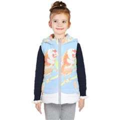 Birds Illustration T- Shirtbird T- Shirt (1) Kids  Hooded Puffer Vest by maxcute