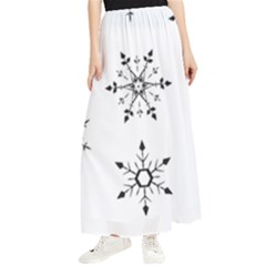 Black And White Pattern T- Shirt Black And White Pattern 12 Maxi Chiffon Skirt by maxcute