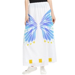 Butterfly Art T- Shirtbutterfly T- Shirt (7) Maxi Chiffon Skirt by maxcute