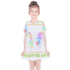 Butterfly Lover T- Shirtbutterfly T- Shirt Kids  Simple Cotton Dress by maxcute
