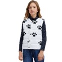 Dog Paw Print T- Shirt Paw Pattern 6 Kid s Short Button Up Puffer Vest	 View1
