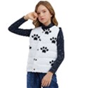 Dog Paw Print T- Shirt Paw Pattern 6 Kid s Short Button Up Puffer Vest	 View3