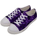 Purple Scales! Women s Low Top Canvas Sneakers View2