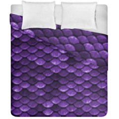 Purple Scales! Duvet Cover Double Side (california King Size) by fructosebat