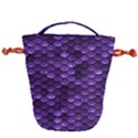 Purple Scales! Drawstring Bucket Bag View1