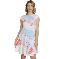Fishing Lover T- Shirtfish T- Shirt (2) Cap Sleeve High Waist Dress by maxcute