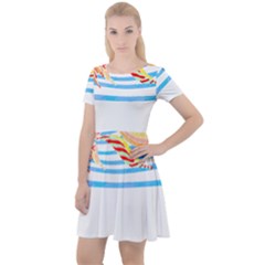 Fishing Lover T- Shirtfish T- Shirt (3) Cap Sleeve Velour Dress  by maxcute