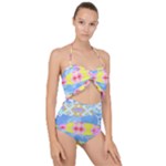 Fishing Lover T- Shirtfish T- Shirt (4) Scallop Top Cut Out Swimsuit