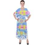 Fishing Lover T- Shirtfish T- Shirt (4) V-Neck Boho Style Maxi Dress
