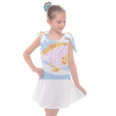 Fishing Lover T- Shirtfish T- Shirt (8) Kids  Tie Up Tunic Dress by maxcute