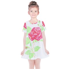 Flowers Art T- Shirtflower T- Shirt (1) Kids  Simple Cotton Dress by maxcute