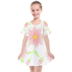 Flowers Lover T- Shirtflowers T- Shirt (5) Kids  Smock Dress by maxcute