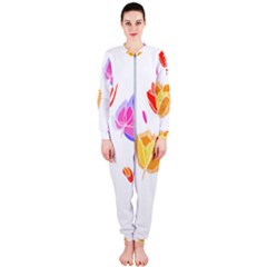 Flowers T- Shirtflowers T- Shirt (3) Onepiece Jumpsuit (ladies) by maxcute