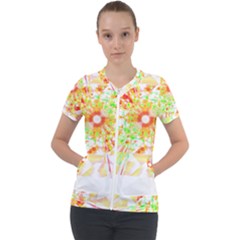 Fractal Artwork T- Shirt Sun Ray Life T- Shirt Short Sleeve Zip Up Jacket by maxcute