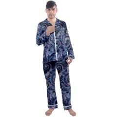 Dweeb Design Men s Long Sleeve Satin Pajamas Set by MRNStudios