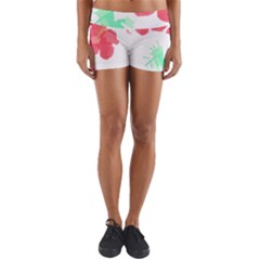 Hawaii T- Shirt Hawaii Flower Fashion T- Shirt Yoga Shorts by maxcute