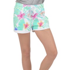 Hawaii T- Shirt Hawaii Flower Pattern T- Shirt Velour Lounge Shorts by maxcute