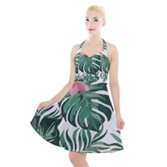 Hawaii T- Shirt Hawaii Leather Flower Garden T- Shirt Halter Party Swing Dress  by maxcute