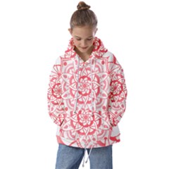 Intricate Mandala T- Shirt Shades Of Pink Floral Mandala T- Shirt Kids  Oversized Hoodie