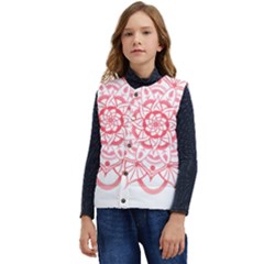 Intricate Mandala T- Shirt Shades Of Pink Floral Mandala T- Shirt Kid s Short Button Up Puffer Vest	