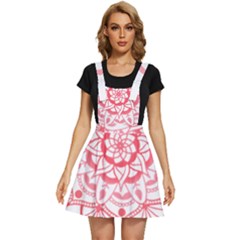 Intricate Mandala T- Shirt Shades Of Pink Floral Mandala T- Shirt Apron Dress