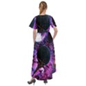 Spaceship Alien Futuristic Front Wrap High Low Dress View2