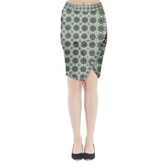 Pattern Background Abstract Midi Wrap Pencil Skirt