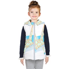 Origami Crane T- Shirt Origami Crane T- Shirt Kids  Hooded Puffer Vest by maxcute
