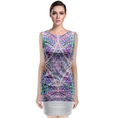 Psychedelic Pattern T- Shirt Psychedelic Pastel Fractal All Over Pattern T- Shirt Classic Sleeveless Midi Dress by maxcute