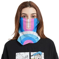 Rainbow T- Shirt Aqua Double Rainbow Arc T- Shirt Face Covering Bandana (two Sides) by maxcute