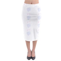 Siberian Husky Dog T- Shirtsiberian Husky Dog Pattern T- Shirt (2) Midi Pencil Skirt by maxcute