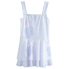 Siberian Husky Dog T- Shirtsiberian Husky Dog Pattern T- Shirt (2) Kids  Layered Skirt Swimsuit by maxcute