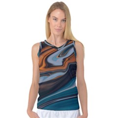 Background Pattern Design Abstract Women s Basketball Tank Top