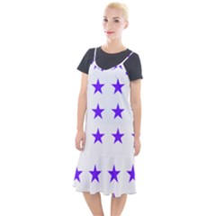 Star Pattern T- Shirt Star Pattern - Purple T- Shirt Camis Fishtail Dress by maxcute