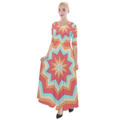 Star T- Shirt10 Pointed Star T- Shirt Half Sleeves Maxi Dress by maxcute