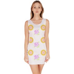 Sunflowers And Roses Pattern T- Shirt Sunflowers And Roses Pattern T- Shirt Bodycon Dress by maxcute