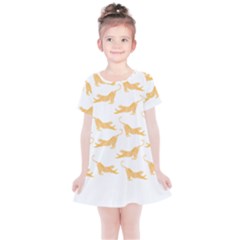 Tigers T- Shirt Golden Tigers T- Shirt Kids  Simple Cotton Dress by maxcute