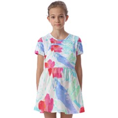 Tropical T- Shirt Tropical Attractive Forest T- Shirt Kids  Short Sleeve Pinafore Style Dress by maxcute