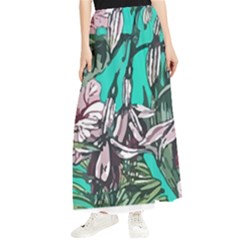 Tropical T- Shirt Tropical Fashion Aloha T- Shirt Maxi Chiffon Skirt by maxcute